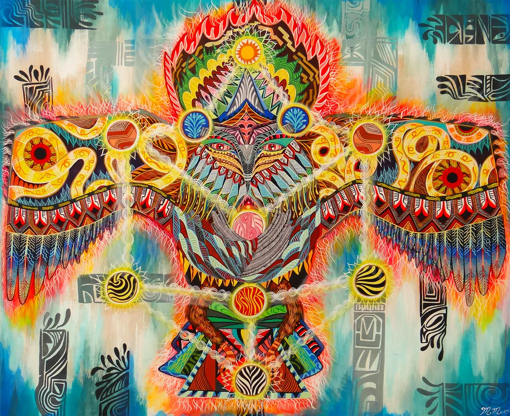 garuda__acrylic_on_wood__2013__120_x_100_cm_resized
